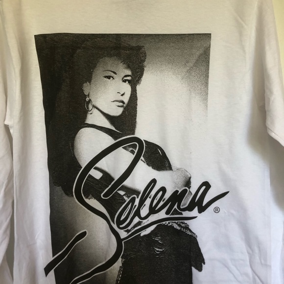 Selena Black & White Long Sleeve T shirt - Picture 2 of 2